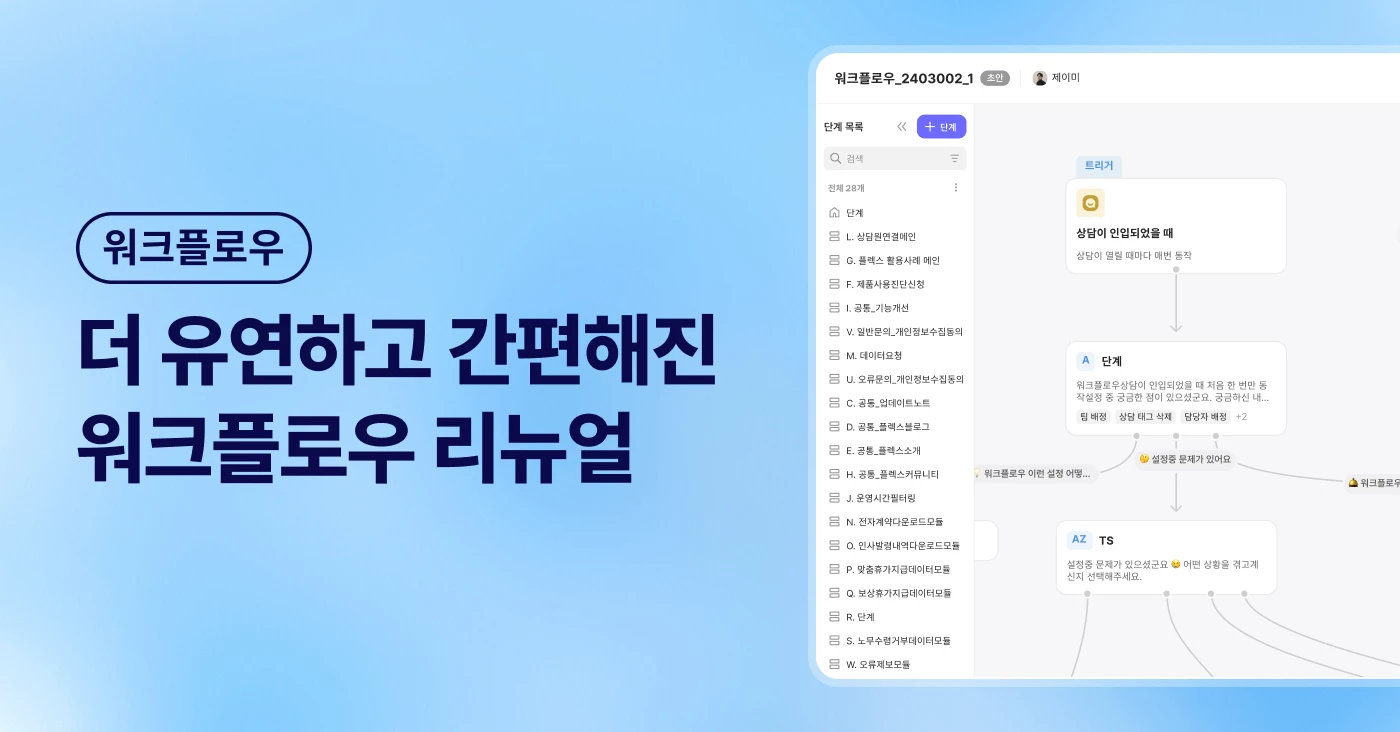 쉽고 간결하다! 워크플로우 대규모 업데이트