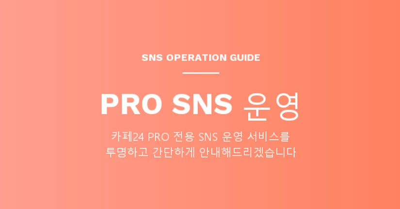 SNS 운영
