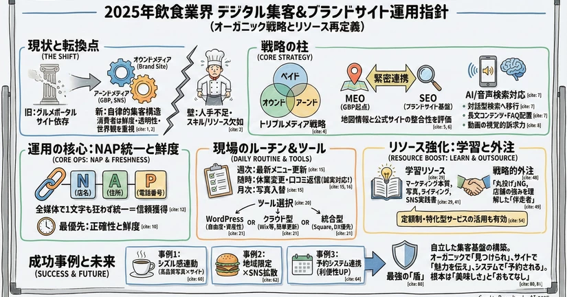 飲食業界におけるデジタル集客の最適化とブランドサイト運用の体系的指針