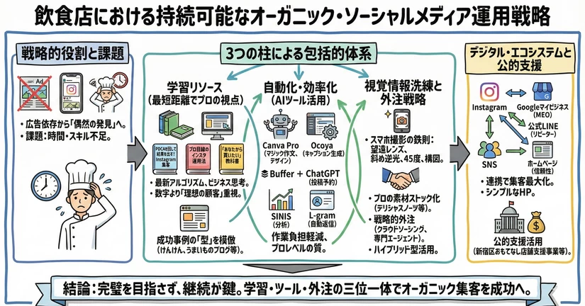 飲食店における持続可能なオーガニック・ソーシャルメディア運用戦略