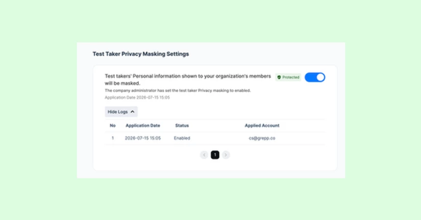 Test Taker Privacy Masking Settings Are Now Available