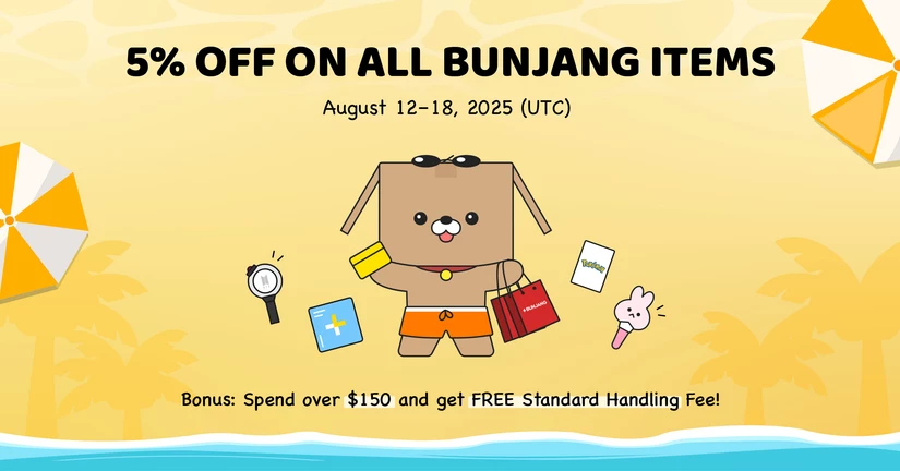 End of Summer Sale! 5% OFF on All Bunjang Items!