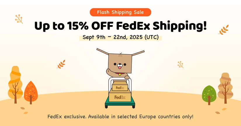 15% OFF on FedEx Shipping to Selected Europe Countries!