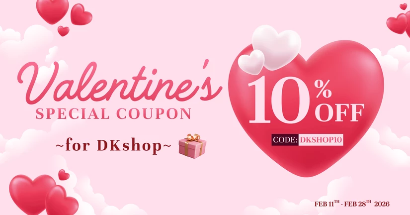 Valentine's Special❤️ 10% OFF DKshop items!