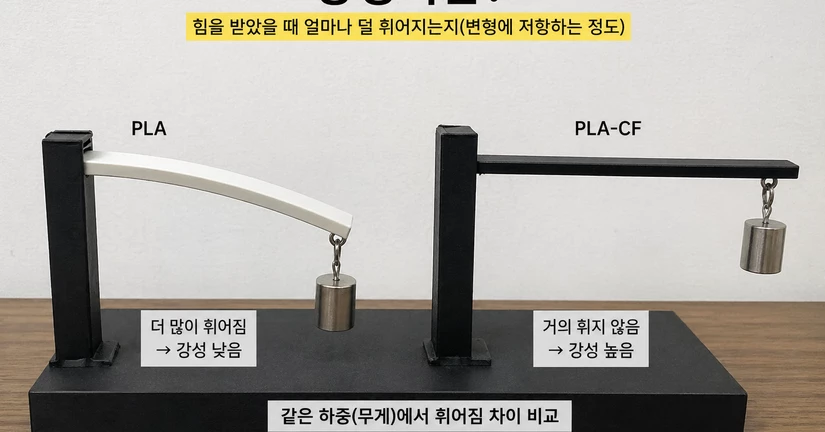 강성, 강도, 내열성, 인성의 차이는 무엇인가요?