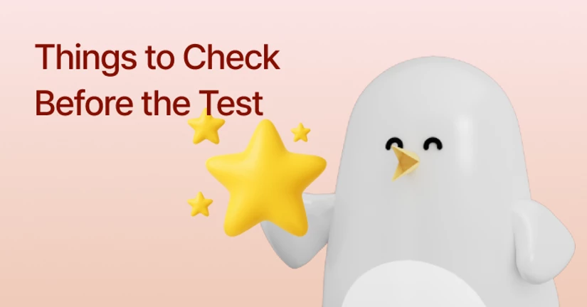 ⭐️Must-Check Before the Test