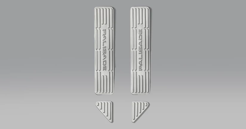 팰리세이드 LX3 2열 스테인리스 도어스텝 커버