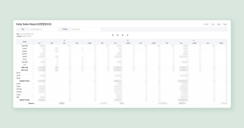 Daily Sales Report2(영업일보2)