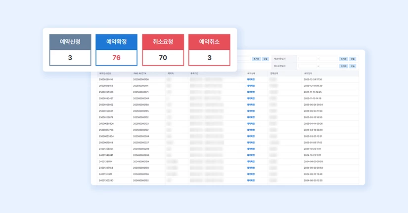 홈페이지 예약관리
