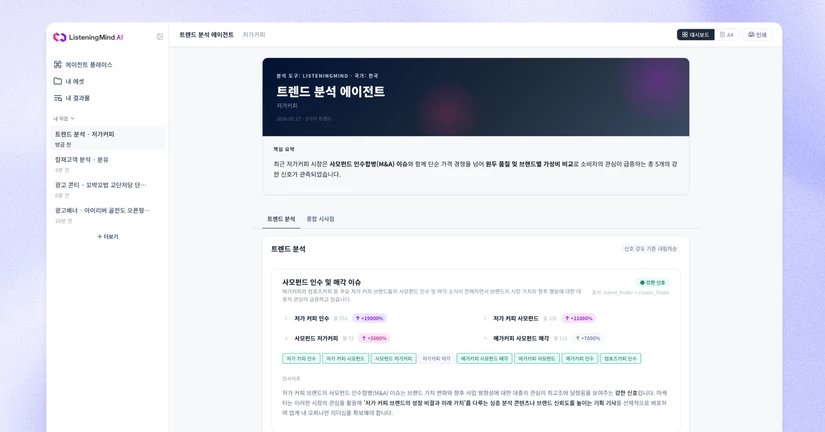 리포트로 신규 트렌드를 알아보기