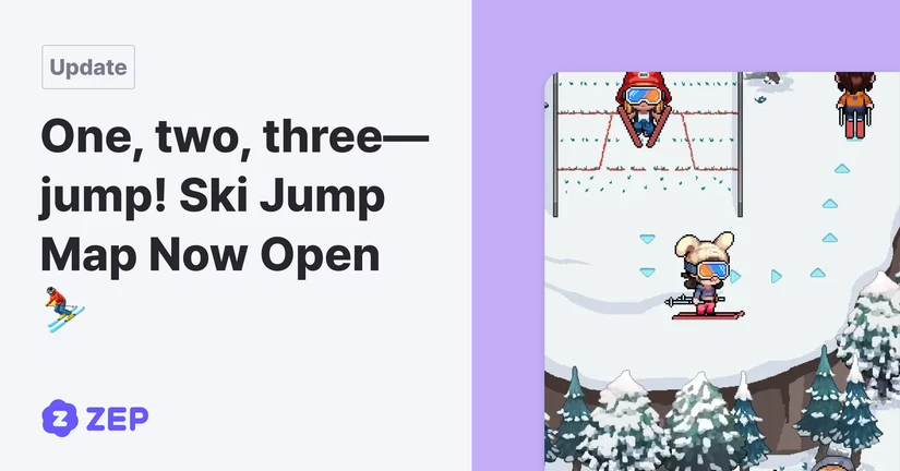 One, two, three—jump! Ski Jump Map Now Open ⛷️