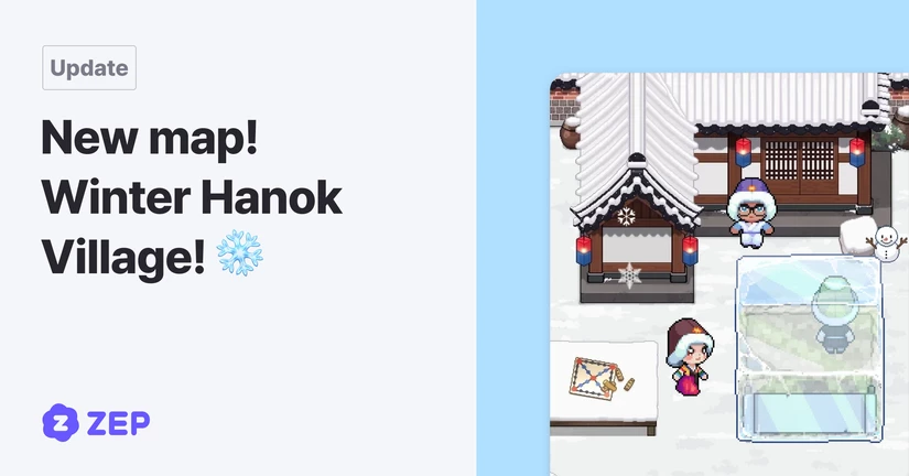 New map! Winter Hanok Village! ❄️