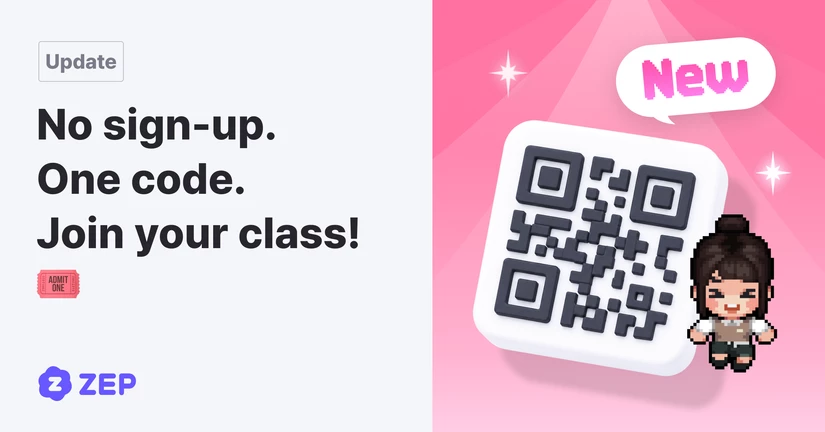 No Sign-Ups Needed! Join Our Class with a Single Code 🎟️