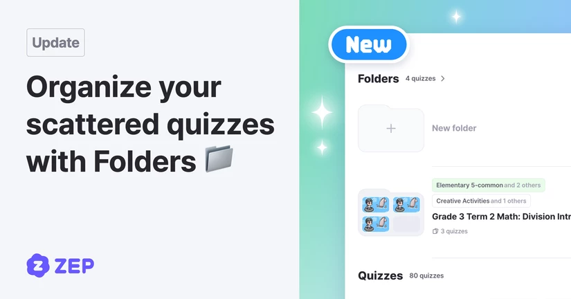 Scattered Quizzes? Organize Them with Folders 📁