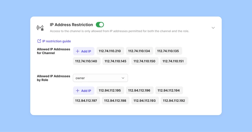 IP Address Restriction