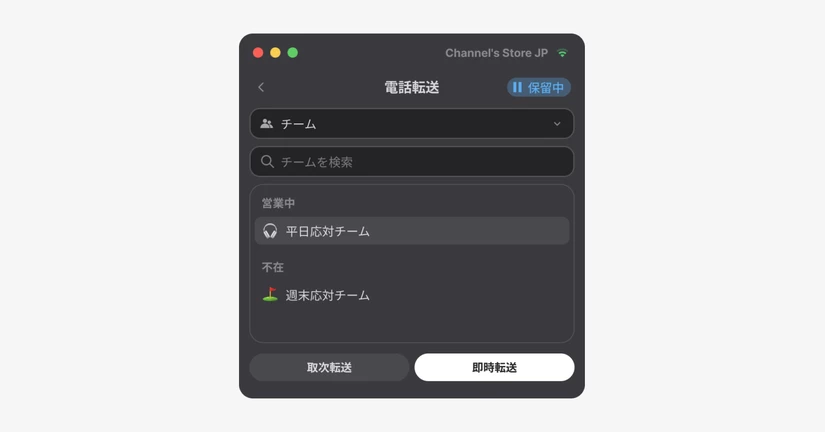 電話(Meet)の転送