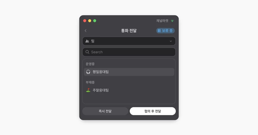전화 호전환