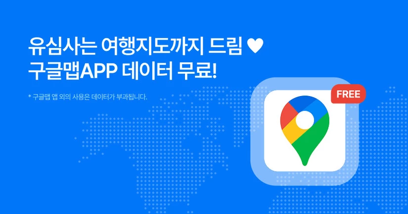 유심사 Google Maps 데이터 무료 서비스