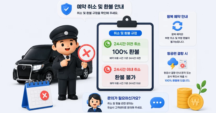 예약 취소 및 환불