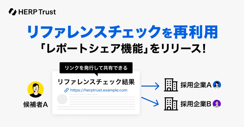 HERP Trustでリファレンスチェックの回答を再利用できるようになりました🎉